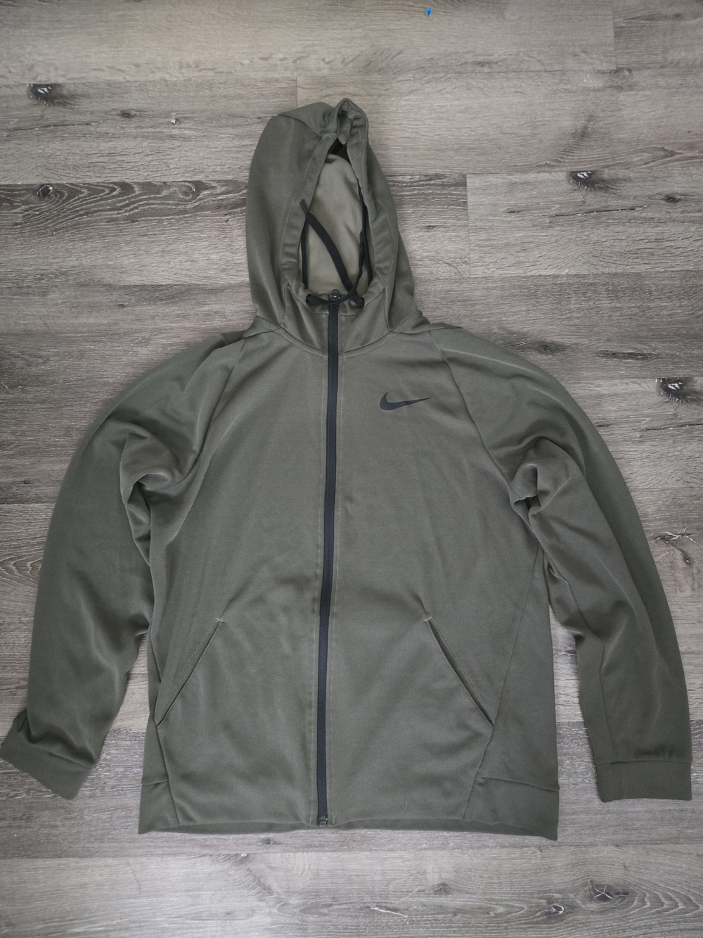 Nike Olive Green Full-Zip Hoodie